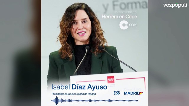 Ayuso denuncia la obsesión de Sánchez con Madrid