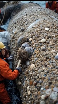 : 🐋✨ Rescue Team Saves Majestic Whale! Cleaning Off Years of Barnacles! 🧼🚿