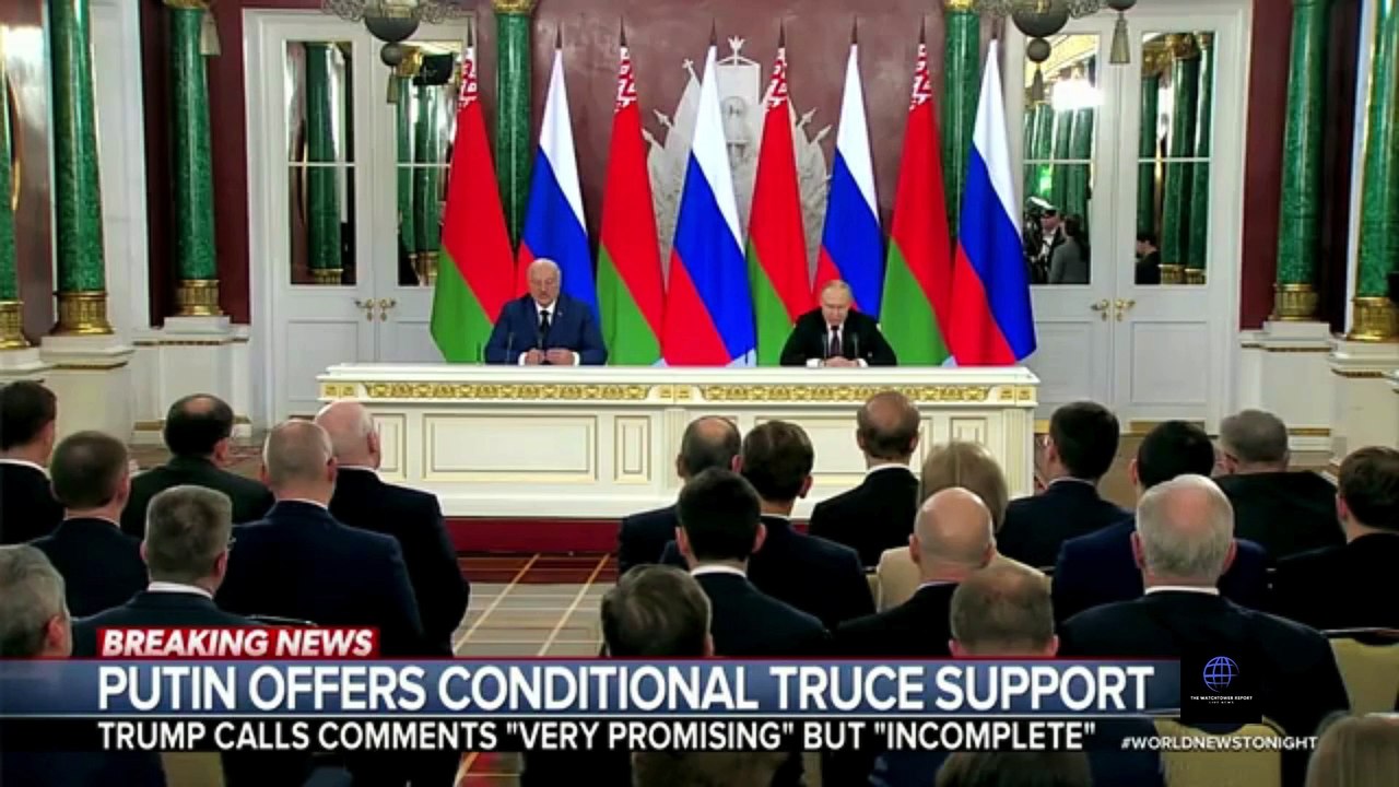 Russia’s Putin Ties Ceasefire Support to Terms in US-Backed Ukraine Agreement