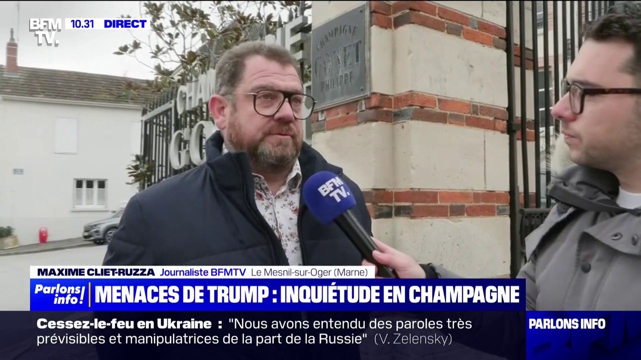 Droits de douane américains sur les alcools français: "On espère que nos dirigeants vont pouvoir calmer monsieur Trump", confie Pierre Gonet, vigneron