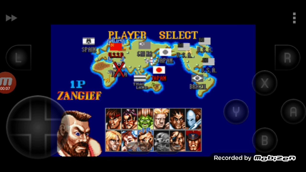 Street Fighter II Turbo: Hyper Fighting Zangief vs Ryu luta