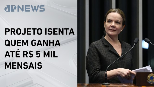 Gleisi Hoffmann afirma que proposta de isenção do IR deve sair na próxima semana