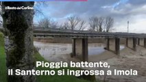 Pioggia battente, il Santerno si ingrossa a Imola