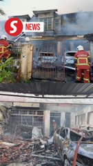 Skudai fire razes five houses, damages four cars and a motorcycle