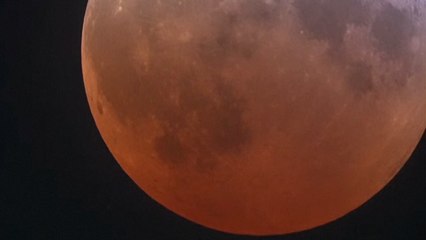 El eclipse lunar total que se ha podido ver en la mitad del mundo