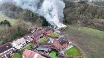 Fire at Mons Hill in Dudley (footage from Ross Taylor)