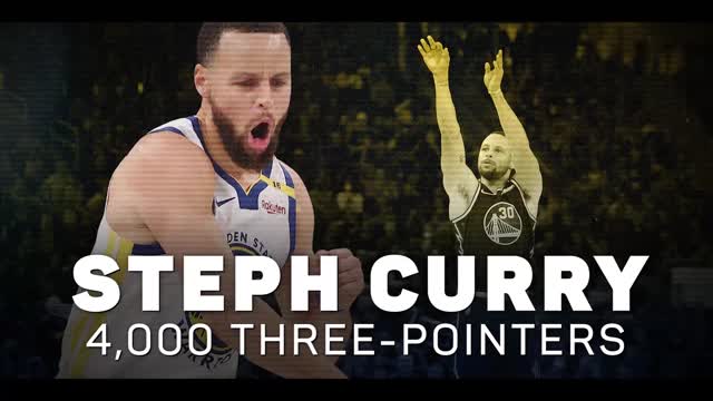 Steph Curry's 4,000 three-pointers: easy as 1-2-3!