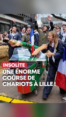 Une folle course de chariots à l’Université catholique de Lille !