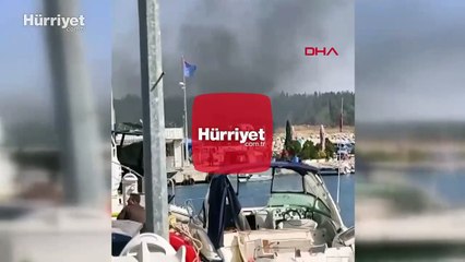 Tuzla marinada tekne yangını