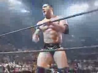 Batista returns and destroys mark henry