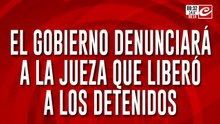 Incidentes en el Congreso: el Gobierno denunciará a la jueza que liberó a los detenidos