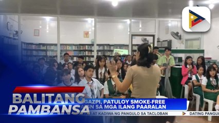 LGU Legazpi, patuloy ang smoke-free campaign sa mga paaralan