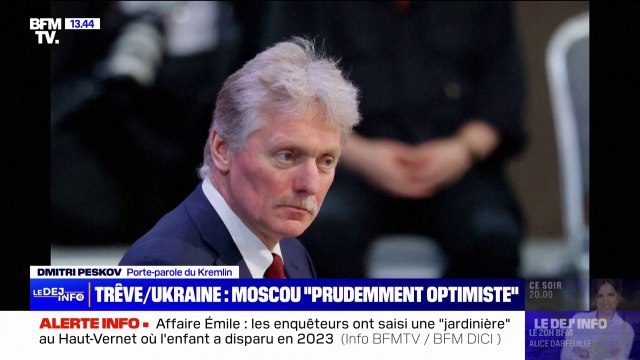 Négociations sur l'Ukraine: Il y a beaucoup à faire mais le président s'est solidarisé avec la position de Donald Trump , affirme Dmitri Peskov, porte-parole du Kremlin