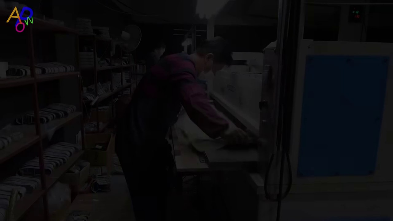 Old shoe factory in Korea. German military sports shoe production process