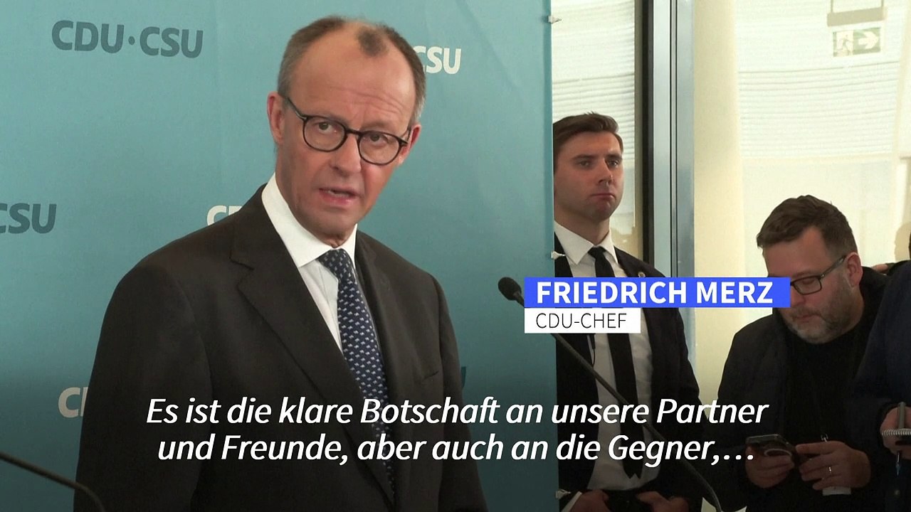 Merz zu Finanzpaket: "Wir sind verteidigungsfähig"