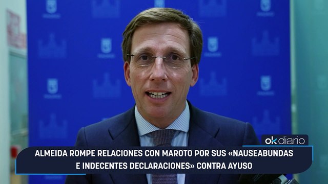 Almeida rompe relaciones con Maroto por sus «nauseabundas e indecentes declaraciones» contra Ayuso