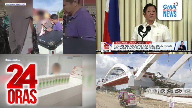 24 Oras: (Part 2) Lalaki, tinakot ang ex-gf na ipapakalat ang maseselan nilang litrato at video; tugon ng palasyo kay Sen. Dela Rosa: Walang pinagtaksilan si PBBM; Cabagan-Sta. Maria Bridge, nagka-crack noon pang 2018 bago i-retrofit, atbp.