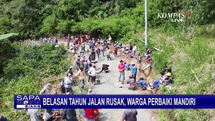 Belasan Tahun Jalan Rusak, Warga Tana Toraja Perbaiki Mandiri