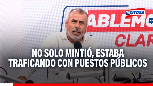 Nicolás Lúcar sobre Dina Boluarte: No solo mintió, estaba traficando con puestos públicos
