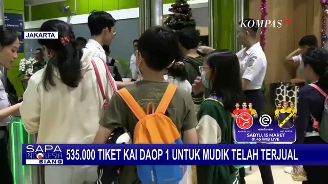 Mudik Lebaran 2025: Tiket Kereta Api di Daop Satu Jakarta Terjual Habis