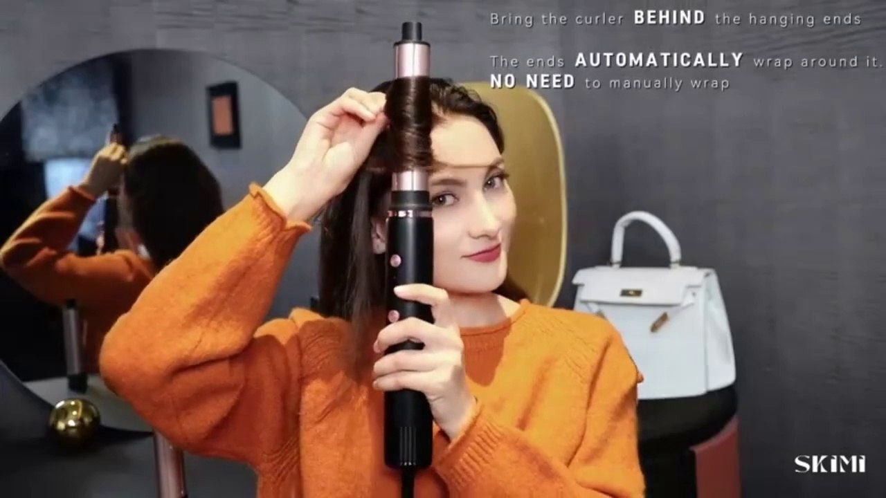 How to Get Perfect Curls & Straight Hair with SKIMI Hair Dryer Brush | #HairDryerBrush #BlowDryBrush #HairStyler #BrushlessMotor #HairStyling