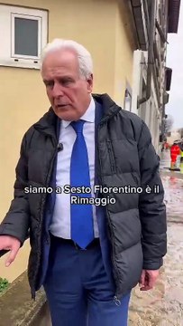 Sesto Fiorentino sott'acqua, il sopralluogo di Giani