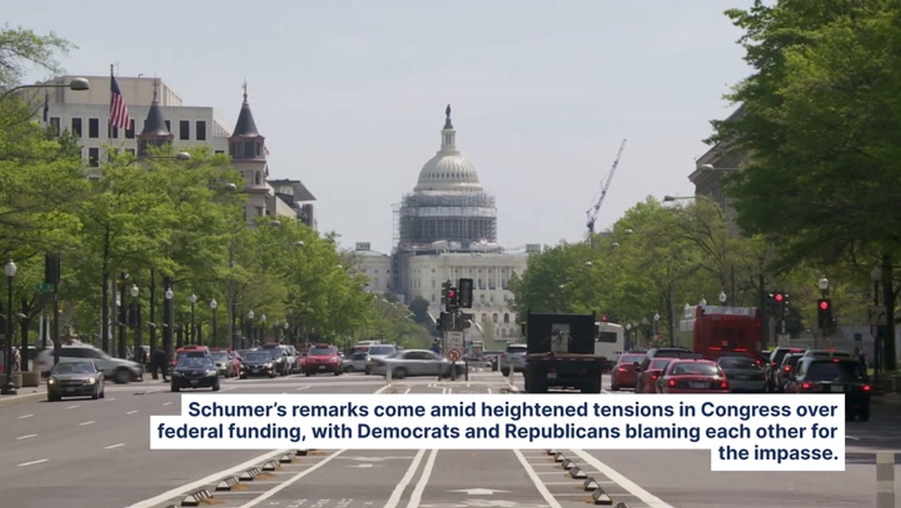 Chuck Schumer Says A Government Shutdown Will Give Trump The 'Keys To The City, State and Country' And Elon Musk The Chance To Destroy Government Services