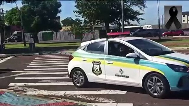 Servidores da Transitar realizam homenagem ao agente Domingos da Silva morto durante assalto