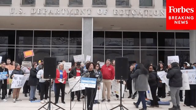 Education Advocates And Democrats Hold A ‘#EdMatters’ Rally Outside The Education Department