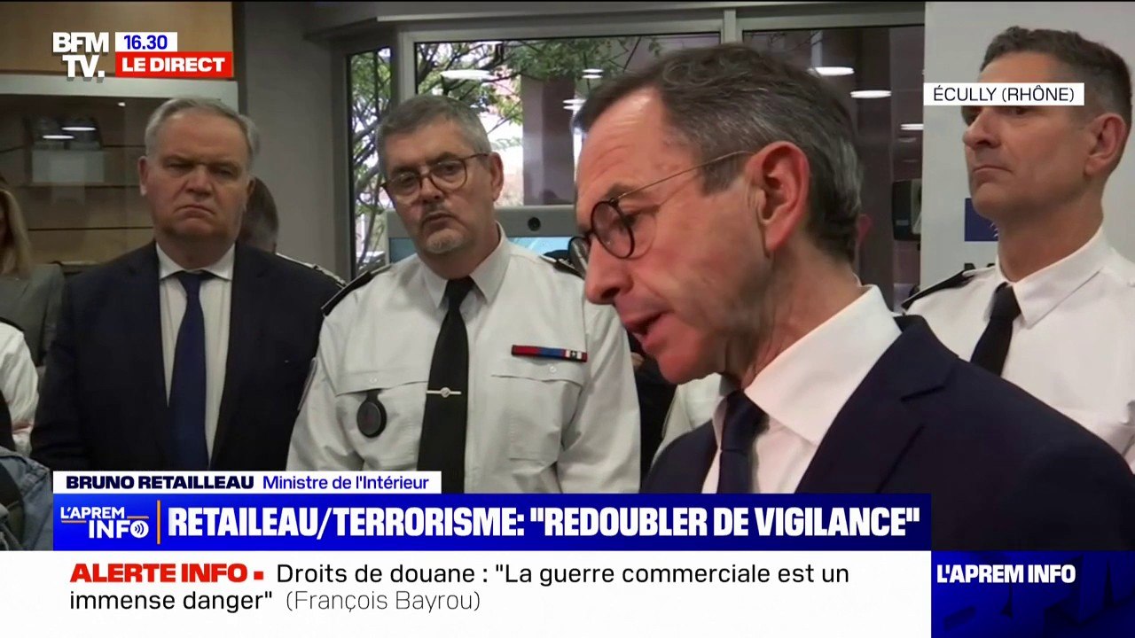Risque d'attentat: "La menace est présente", affirme le ministre de l'Intérieur, Bruno Retailleau