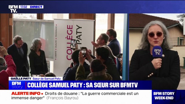 Collège baptisé Samuel Paty: Un moment très important pour sa famille et moi , affirme Gaëlle Paty, sœur de Samuel Paty