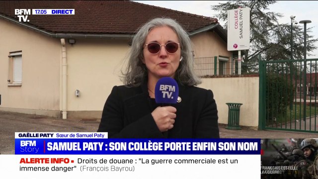 Gaëlle Paty: Samuel Paty est un nom qui doit rester dans la vie, pas un nom qu'on doit mettre dans l'histoire