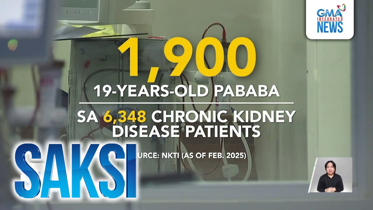 Dumarami ang mga menor de edad na nagkakaroon ng chronic kidney disease -- NKTI | Saksi