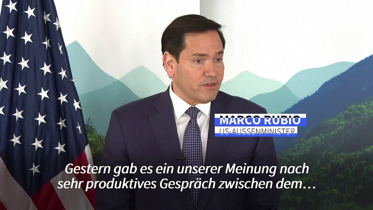 Waffenruhe: Rubio 'vorsichtig optimistisch'