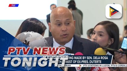 Palace denies allegations being made by Sen. Dela Rosa in connection with arrest of ex-Pres. Duterte