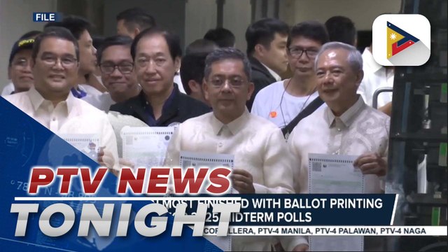 Comelec almost finished with ballot printing for 2025 midterm polls