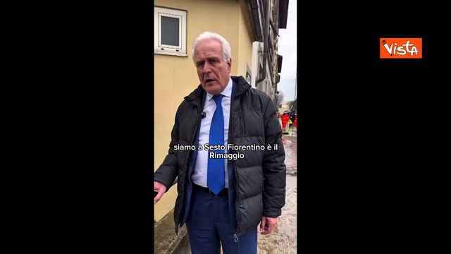 Allagamenti in Toscana, il sopralluogo di Giani a Sesto Fiorentino: Stiamo ripristinando argini