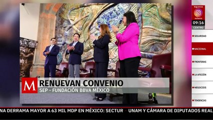 SEP y BBVA renuevan convenio de colaboración para apoyar a estudiantes destacados