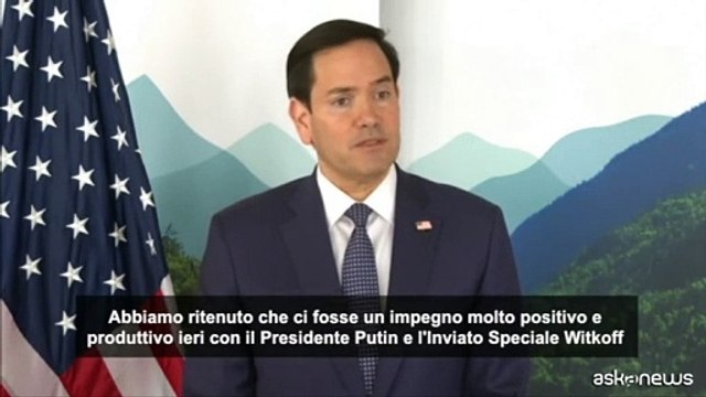 Rubio: cauto ottimismo sulla Russia per la tregua in Ucraina