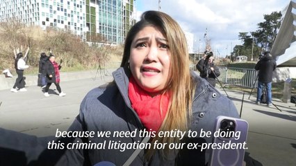 Pro and anti-Duterte demonstrations as ex-Filipino leaders appears before ICC