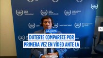 Rodrigo Duterte comparece ante la Corte Penal Internacional por videoconferencia