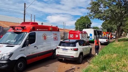 Acidente entre ônibus e Sportage na Rua Mawes faz cinco vítimas