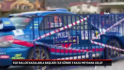 Ege Rallisi kazalarla başladı: İlk gün 3 kaza birden