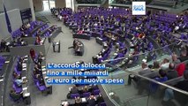 Germania: raggiunto accordo su aumento spesa tra Cdu e Verdi