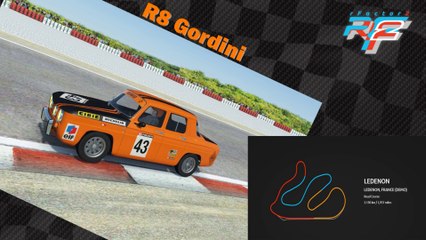 Tour de piste à Ledenonen en R8 Gordini sur Rfactor 2