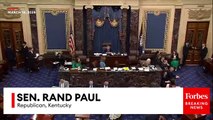 Rand Paul Accuses GOP Leaders Of 'Surrender' Over CR Bill In Blistering Remarks