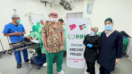 Türk doktorlardan Gazzeli yaralılara ameliyat desteği