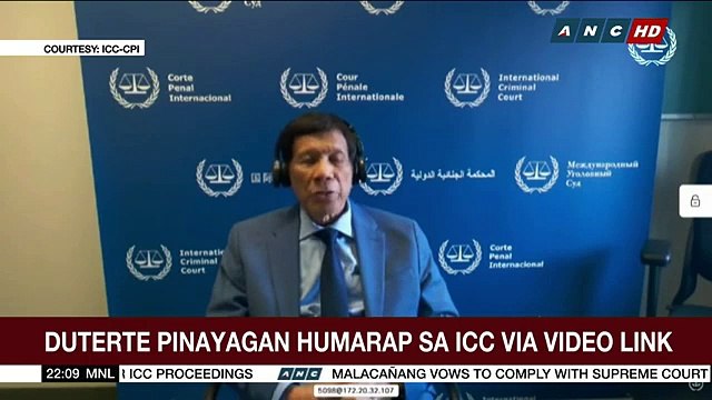 Former Philippine President Rodrigo Roa Duterte International Criminal Court Pre-Trial