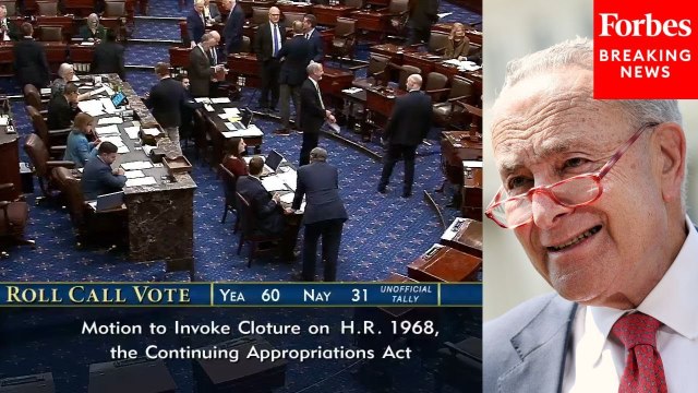 Government Funding Bill Clears Major Hurdle As 10 Democrats Vote To Support The CR