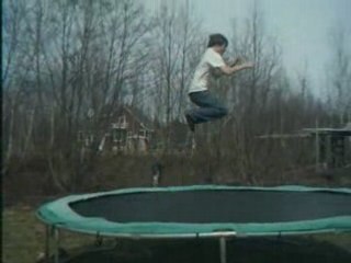 Tricks on a trampoline
